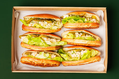 Garnalen met mayonaise, kappertjes en dille