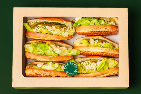 Garnalen met mayonaise, kappertjes en dille