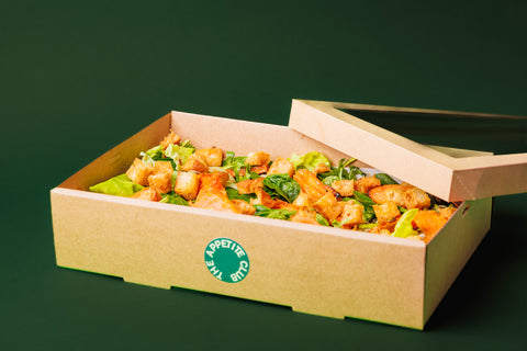 Zoete aardappel en linzen salade